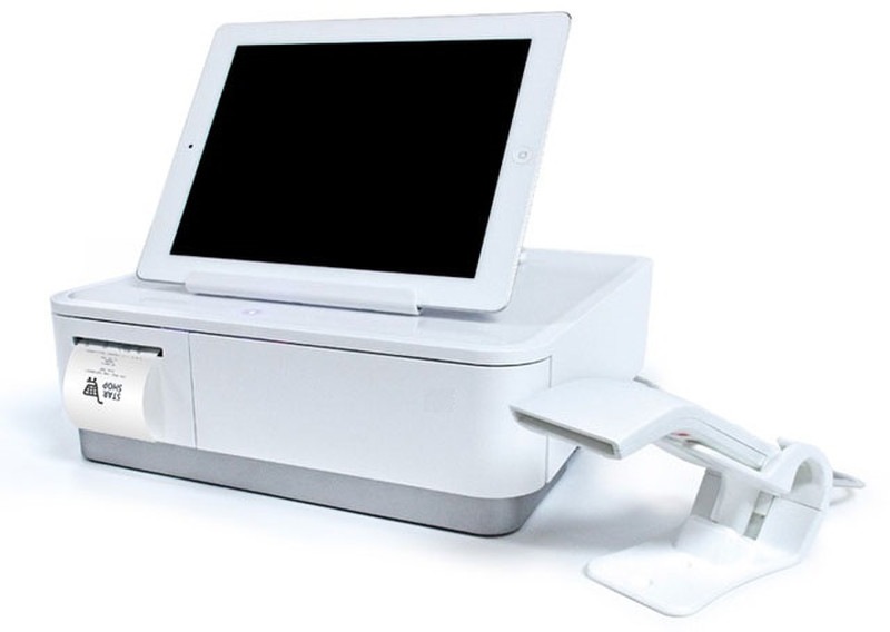 Star Micronics mPOP Прямая термопечать POS printer Cеребряный, Белый