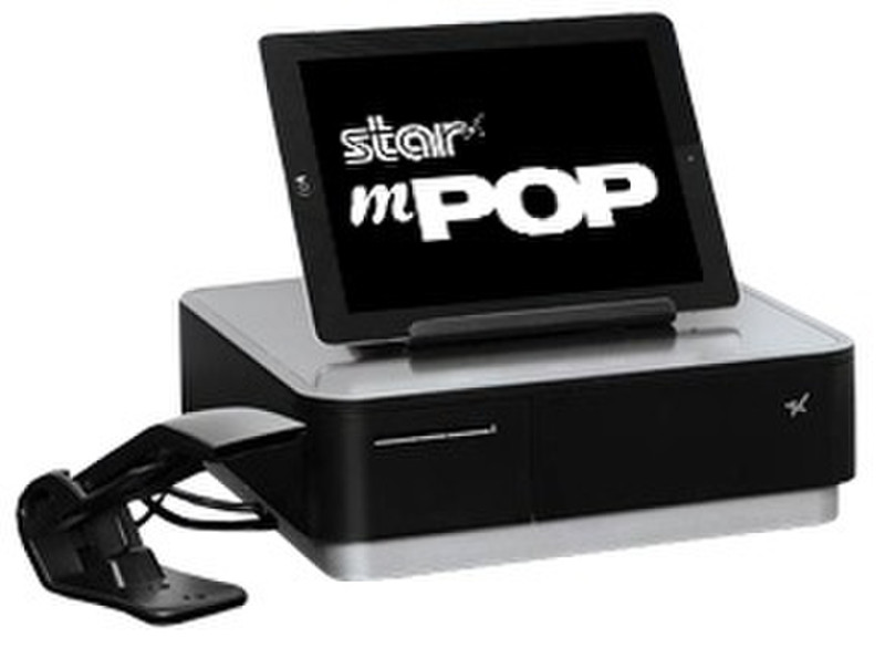 Star Micronics mPOP Прямая термопечать POS printer Черный, Cеребряный