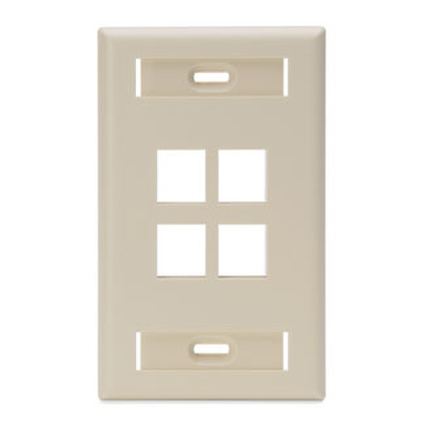 Accu-Tech 42080-4IS Ivory switch plate/outlet cover