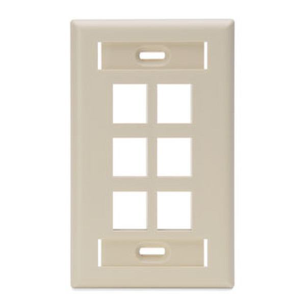 Accu-Tech 42080-6IS Ivory switch plate/outlet cover