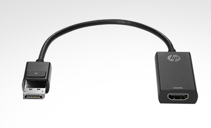 HP DisplayPort/HDMI DisplayPort HDMI Black video cable adapter
