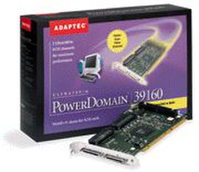 Adaptec Powerdomain 39160 PCI U160SCSI f Mac интерфейсная карта/адаптер