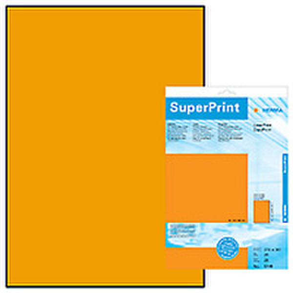 HERMA Labels luminous orange 210x297 SuperPrint 25 pcs. 25Stück(e) selbstklebendes Etikett