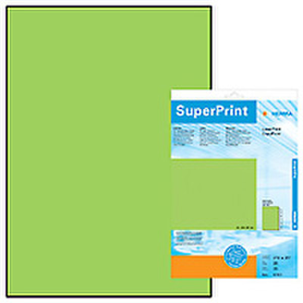 HERMA Labels luminous green 210x297 SuperPrint 25 pcs. 25Stück(e) selbstklebendes Etikett