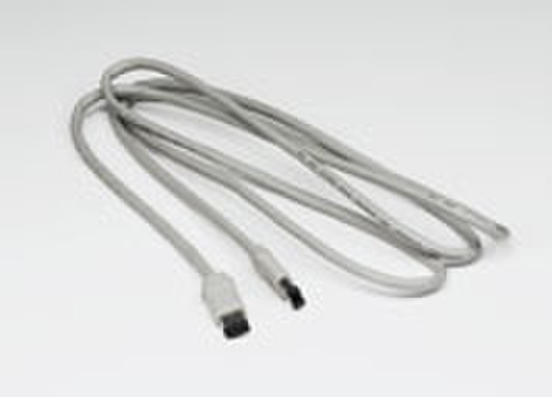 Adaptec ACK-6P-6P-S400-1394 ext 6p>6p 2m 400Mbps 2m Grau Firewire-Kabel
