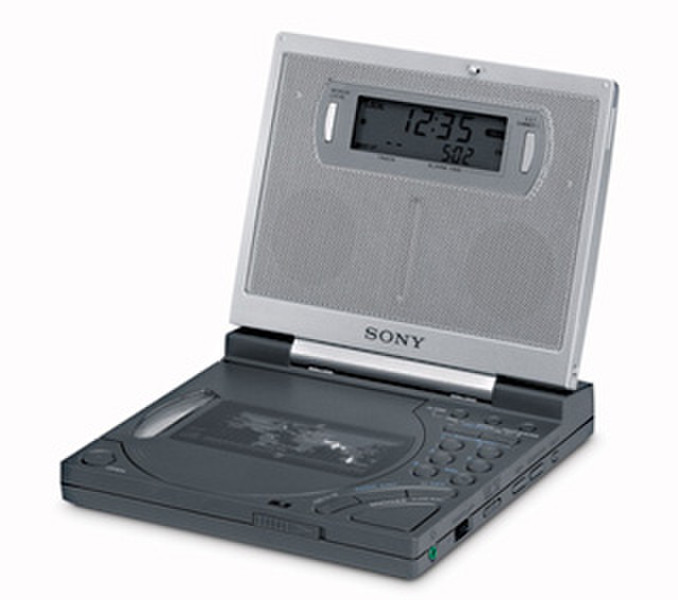 Sony Travel CD Clock Radio ICF-CD2000S Часы Цифровой Cеребряный радиоприемник