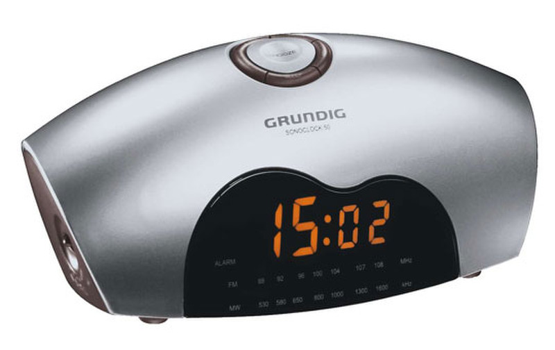 Grundig Sonoclock 50 Часы Цифровой Хром радиоприемник