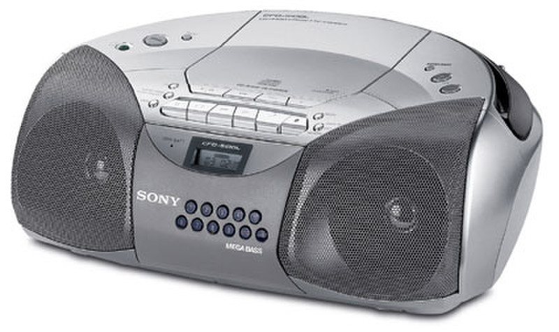 Sony Digital CD/Radio/Cassette Player CFD-S100 Portable CD player Silber