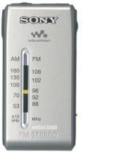 Sony WALKMAN Radio SRF-S84N Персональный Аналоговый Cеребряный радиоприемник