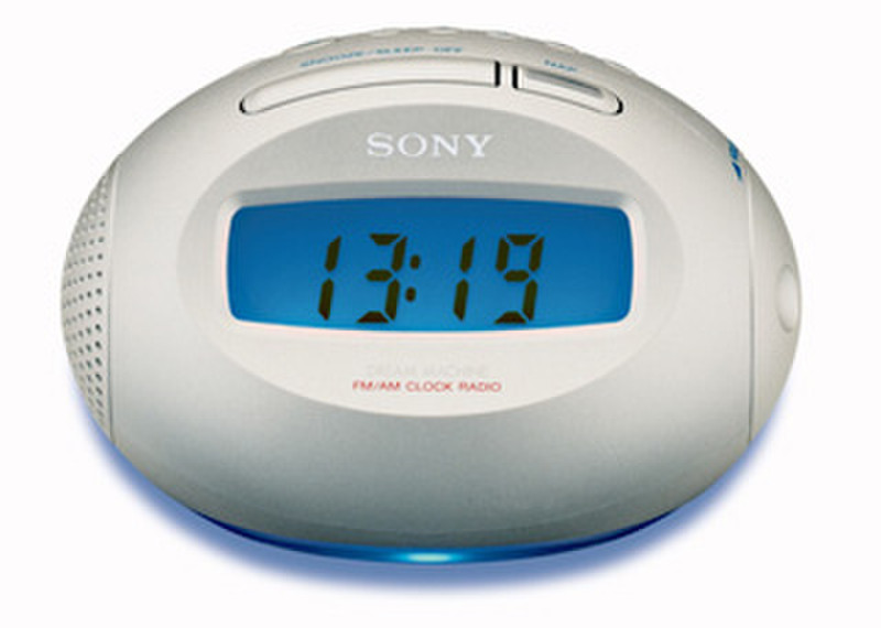 Sony CLOCK RADIO ICF-C743 Часы Цифровой Белый радиоприемник