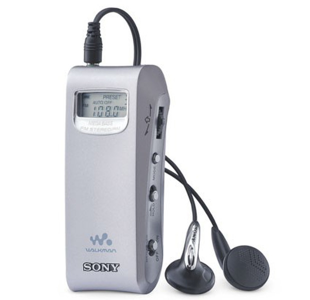 Sony WALKMAN Digital Radio SRF-M95 Персональный Цифровой Cеребряный радиоприемник