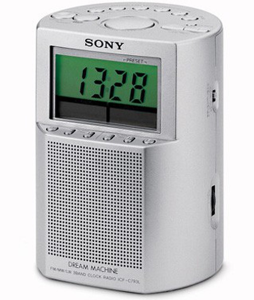 Sony Clock Radio ICF-C793L Часы Цифровой Cеребряный радиоприемник