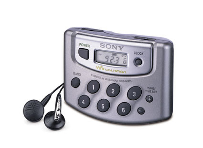 Sony SRF-M37L Цифровой Cеребряный радиоприемник