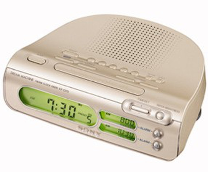 Sony Clock Radio ICF-C275RC Часы Цифровой Золотой радиоприемник