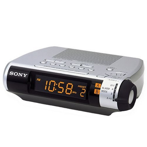 Sony Digital Clock Radio ICF-C253 Часы Цифровой Cеребряный радиоприемник