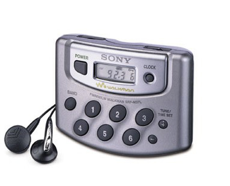 Sony WALKMAN Digital Radio SRF-M37L Персональный Цифровой Синий радиоприемник