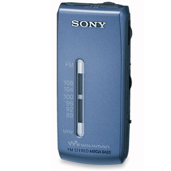 Sony Stylish WALKMAN Radio SRF-S54L Персональный Аналоговый Синий радиоприемник