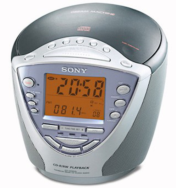 Sony Clock Radio ICF-CD853 Digital CD radio
