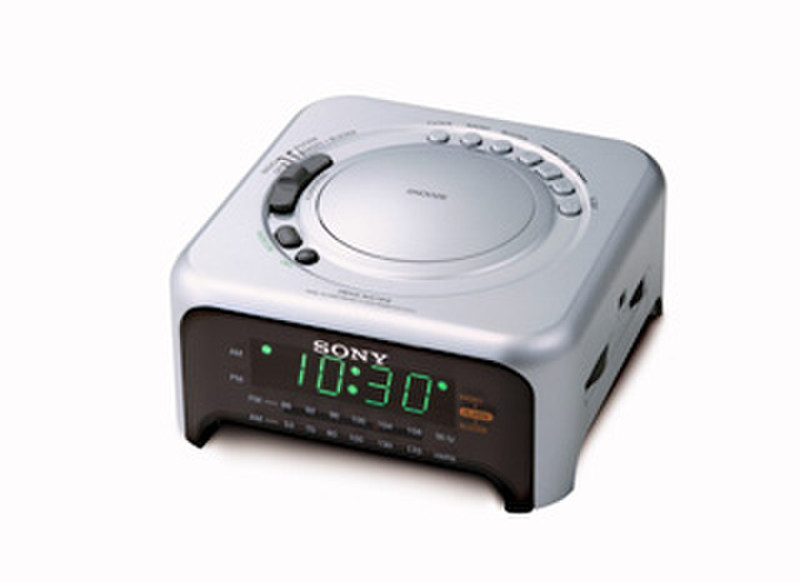 Sony CLOCK RADIO ICF-C317L Часы Аналоговый Белый радиоприемник