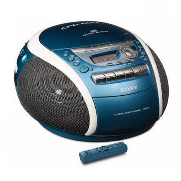 Sony Digital CD/Radio/Cassette Player CFD-E90L Portable CD player Синий