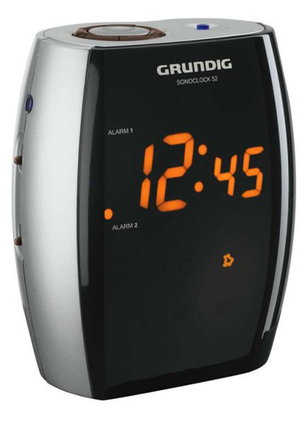 Grundig Sonoclock 52 Часы Цифровой Хром радиоприемник