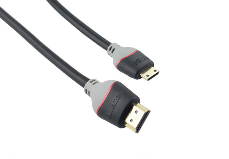 VCOM HDMI - HDMI M/M 3m 3м HDMI Mini-HDMI Черный, Серый HDMI кабель