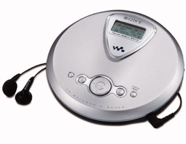 Sony ATRAC/MP3 CD WALKMAN D-NE300 Silver Portable CD player Silber