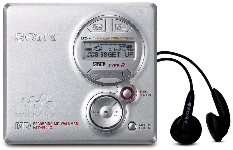 Sony MZ-R410 Portable minidisc player Silber