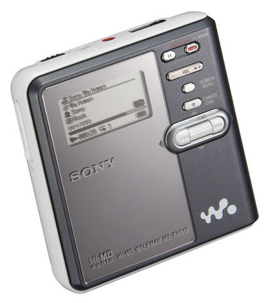 Sony Hi-MD WALKMAN MZ-RH910 Portable minidisc player Черный