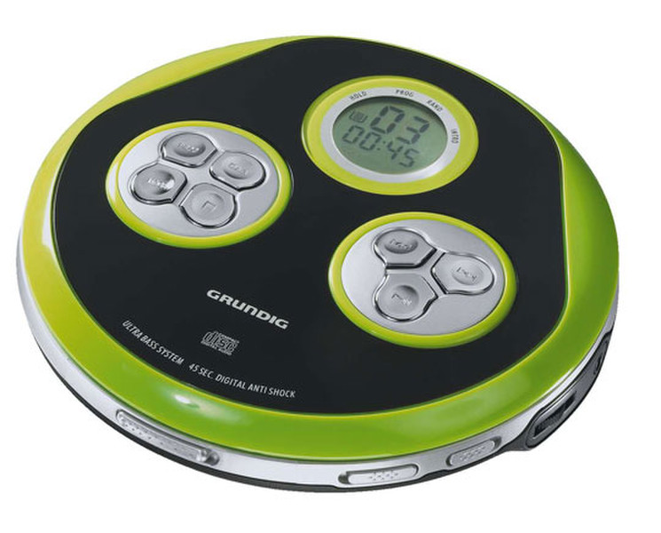 Grundig CDP 1410 Portable CD player Черный, Зеленый