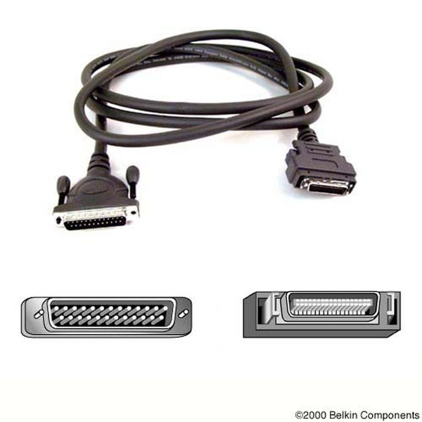 Belkin Pro Series IEEE 1284 Parallel Printer Cable (A/C) 7.5м Черный кабель для принтера