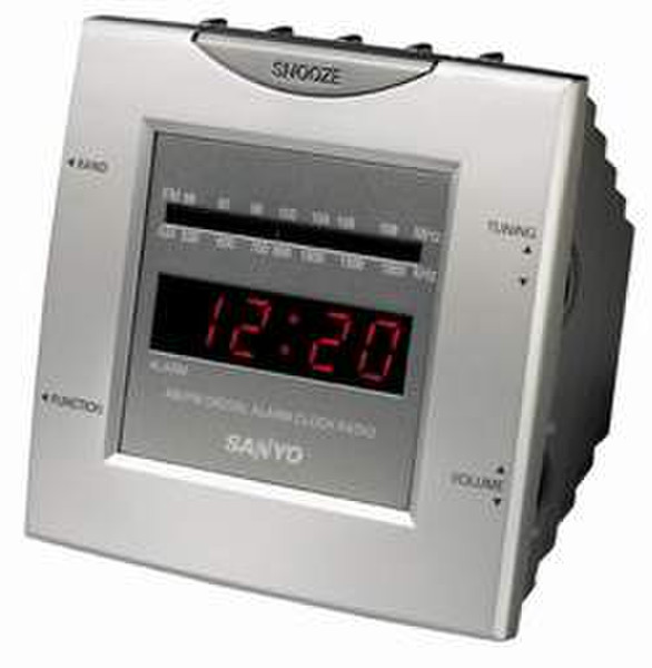 Sanyo RM-50 Clock Radio Часы Аналоговый Cеребряный радиоприемник