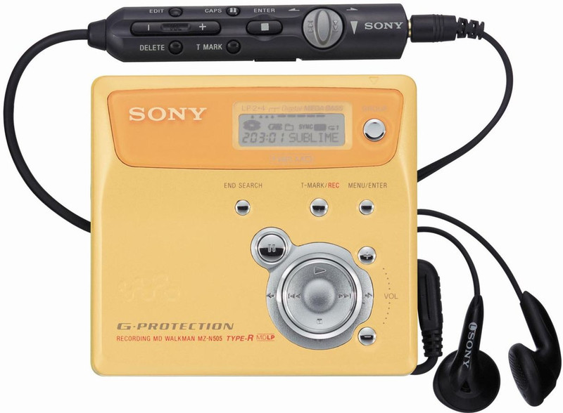 Sony Walkman MZ-N505 Portable minidisc player Золотой