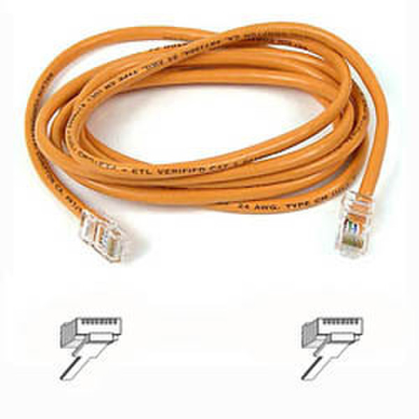 Belkin Cable patch CAT5 RJ45 snagless 2m orange