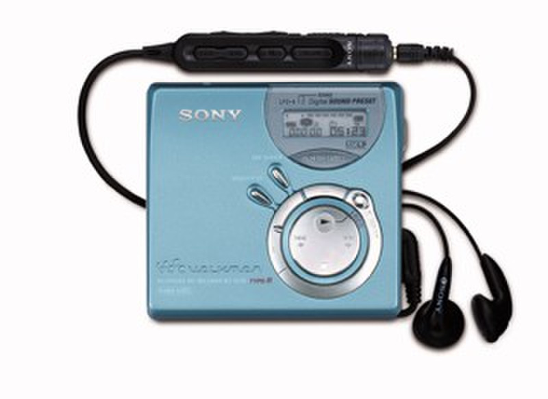 Sony Net MD WALKMAN MZ-N510L Portable minidisc player Синий