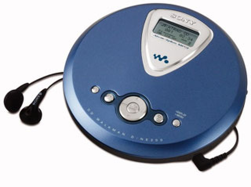 Sony ATRAC/MP3 CD WALKMAN D-NE300 Blue Portable CD player Blue