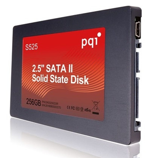 PQI S525 256GB SSD Serial ATA II solid state drive
