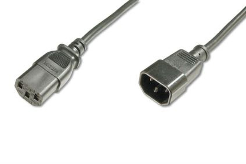 Digitus AK-440201-012-S 1.2m C14 coupler C13 coupler Black power cable