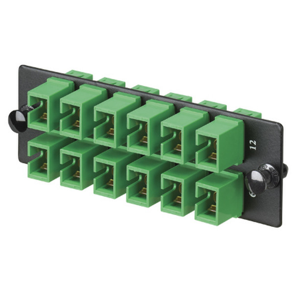 Panduit FAP12WAGSCZ SC 1pc(s) Black,Green fiber optic adapter