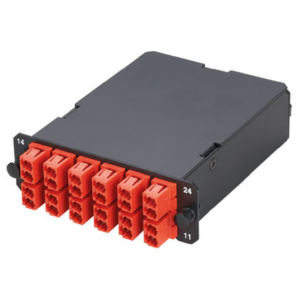 Panduit FCX-24-10BRD LC/MPO 1pc(s) Black,Red fiber optic adapter