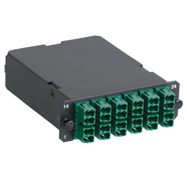 Panduit FCX-24-10CGR LC/MPO 1pc(s) Black,Green fiber optic adapter