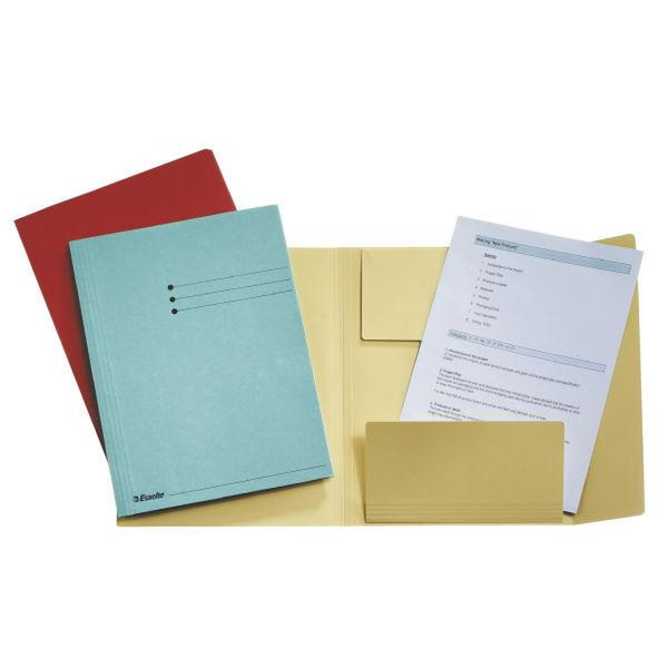 Leitz Esselte Folder with 3 flaps A4, Grey