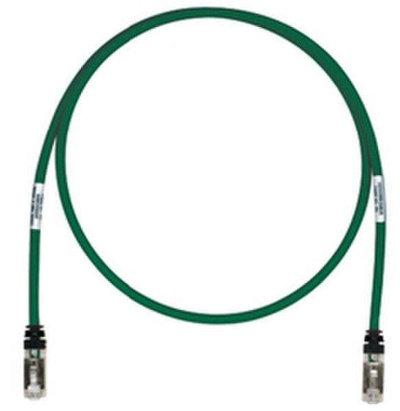 Panduit Cat6A UTP RJ45 10м Cat6a U/UTP (UTP) Зеленый сетевой кабель