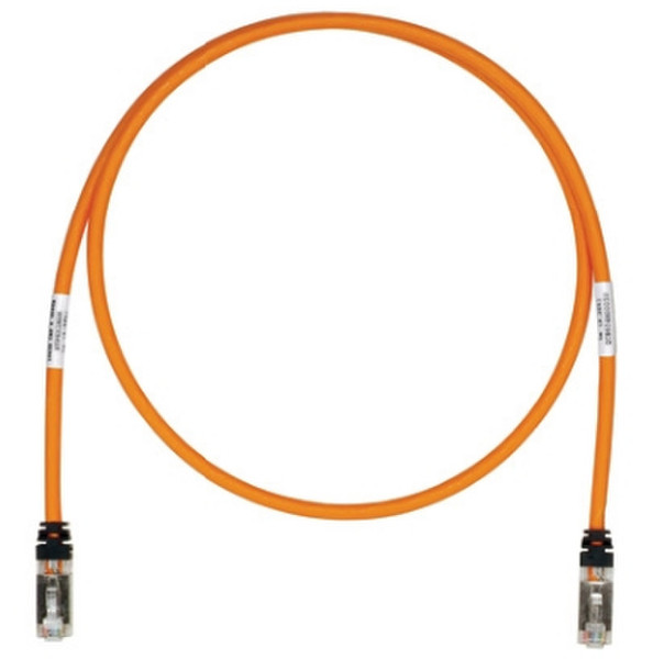 Panduit Cat6A UTP RJ45 2м Cat6a U/UTP (UTP) Оранжевый сетевой кабель