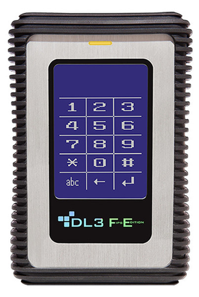 DataLocker DL3 FE 2TB USB Type-A 3.0 (3.1 Gen 1) 2000GB Schwarz, Edelstahl