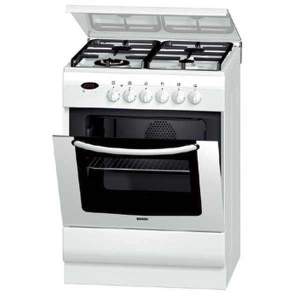 Bosch HSV 452 W gas-elektro fornuis Отдельностоящий Gas hob Белый