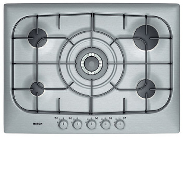 Bosch PCL795E gas heater 70 cm rvs built-in Gas hob Silver