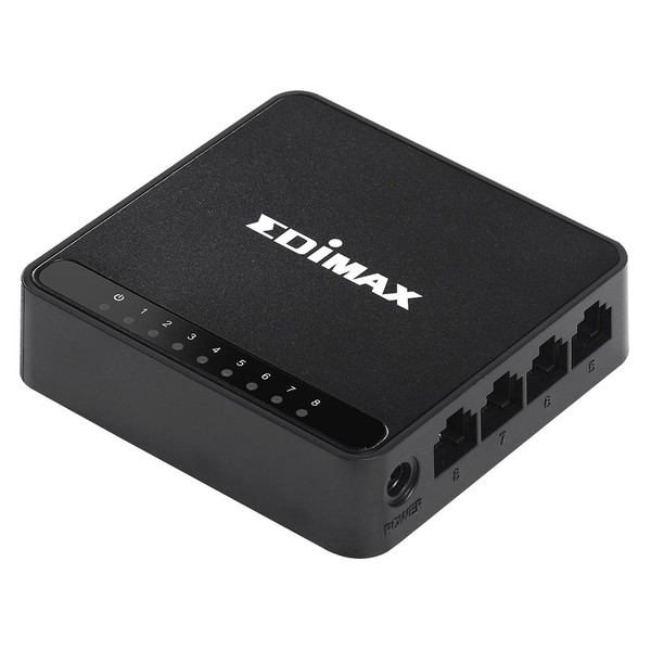 Edimax ES-3308P V3 Неуправляемый Fast Ethernet (10/100) Черный сетевой коммутатор