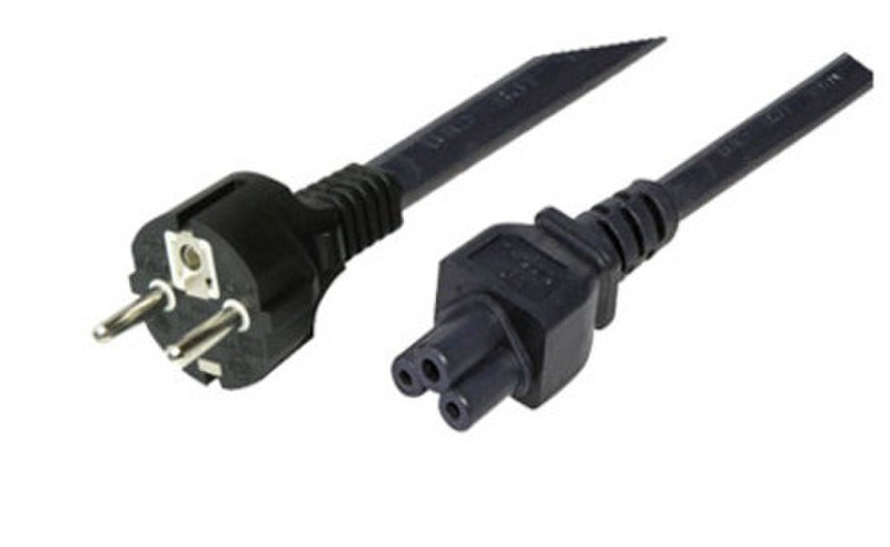 shiverpeaks BS60001 1.8m CEE7/7 Schuko C5 coupler Black power cable