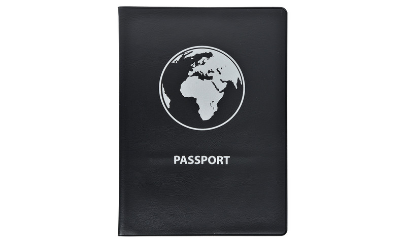 Exacompta 5404E Black PVC 2pockets passport cover
